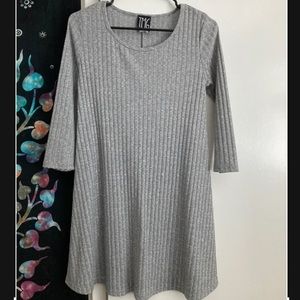 Casual semi long sleeve dress